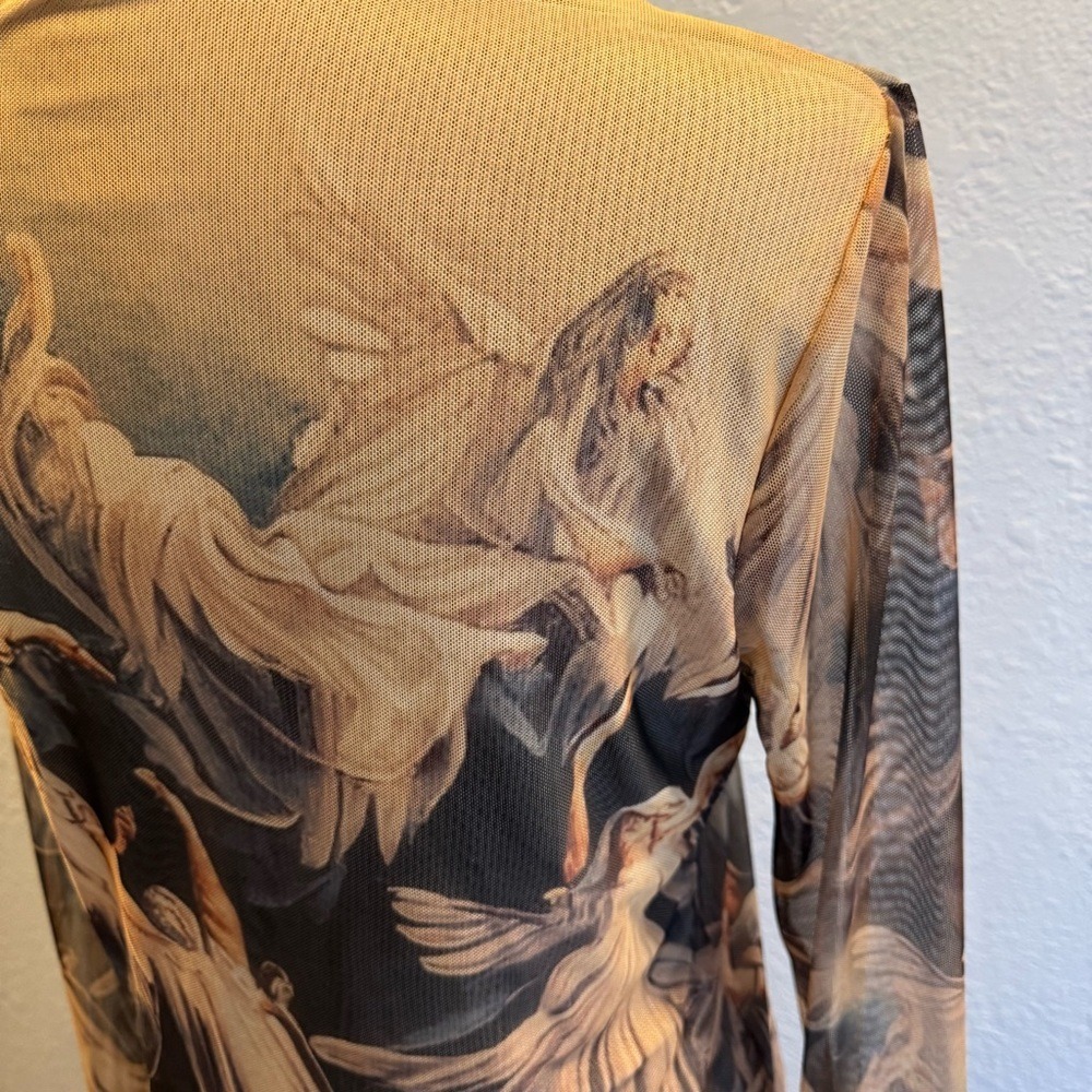 Heavenly Angel Print Long Sleeve Top Read - Picture 5 of 8